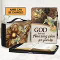 God Has An Amazing Plan Personalized Bible Cover