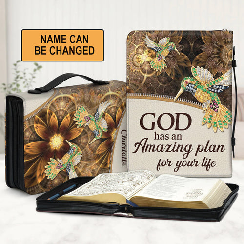 God Has An Amazing Plan Personalized Bible Cover