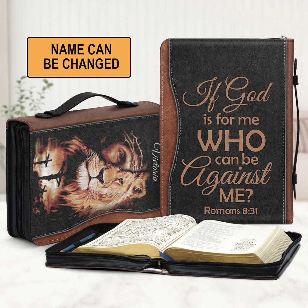 Personalized Lion & Jesus Bible Cover