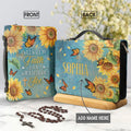 Personalized Sunflower Walk by Faith Bible Cover