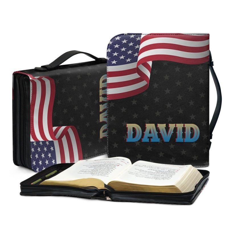 Personalized Be Strong & Courageous Bible Cover