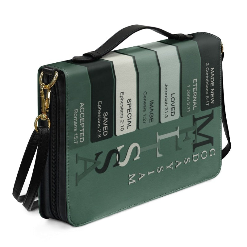 Personalized Green Name Meaning Bible Cover
