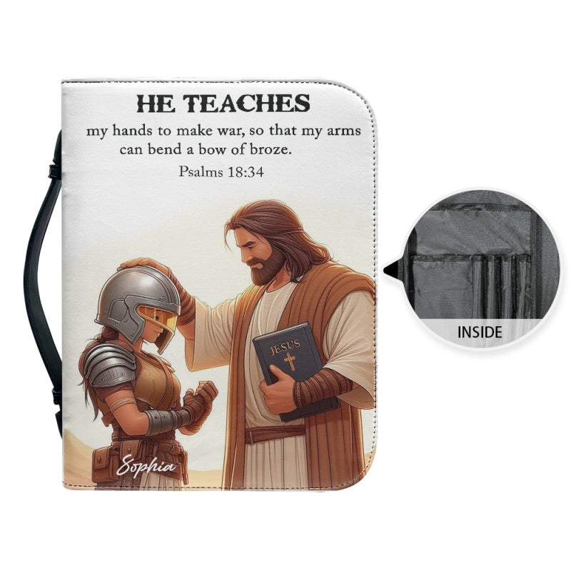 He Teaches Ephesians Personalized Bible Cover