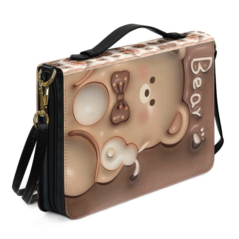 Cute 3D Bear Personalized Bible Cover