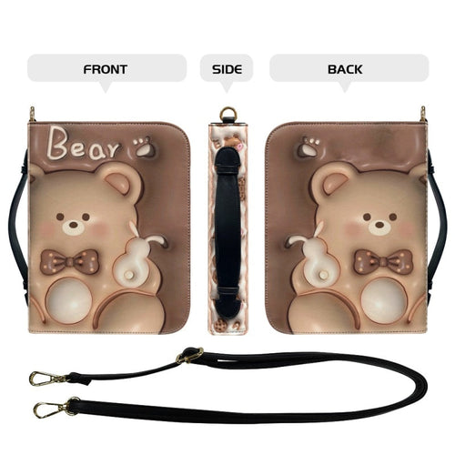 Cute 3D Bear Personalized Bible Cover