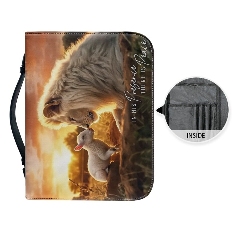 In His Presence Peace Personalized Bible Cover