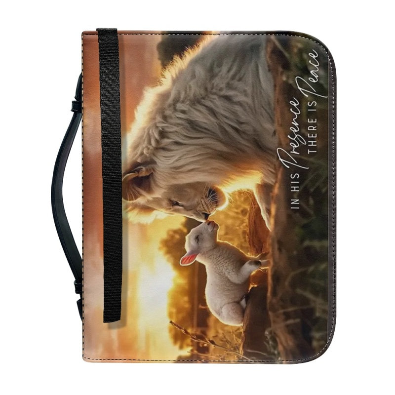 In His Presence Peace Personalized Bible Cover