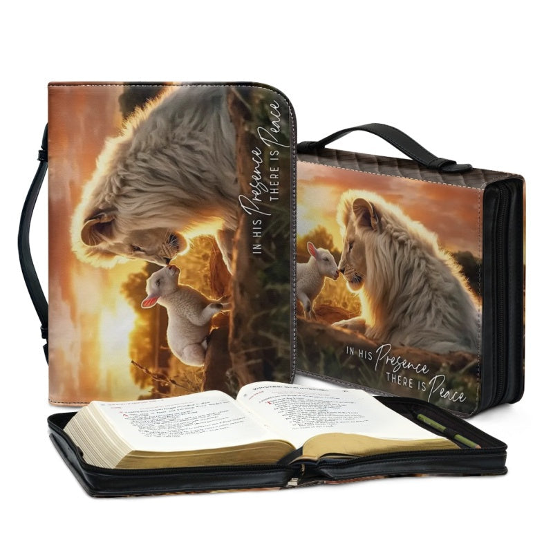 In His Presence Peace Personalized Bible Cover