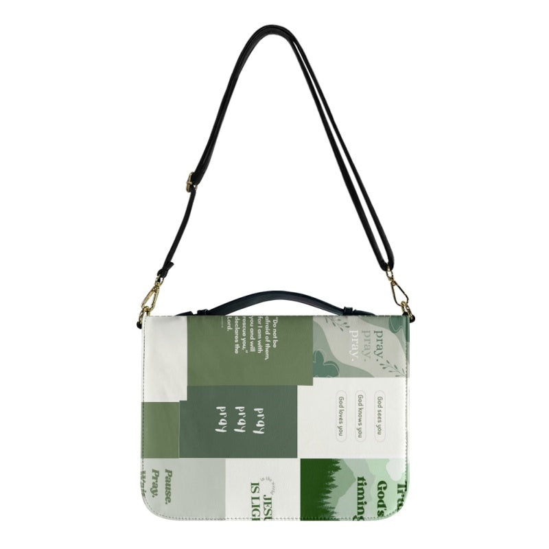 Personalized Green Pray Bible Cover Case