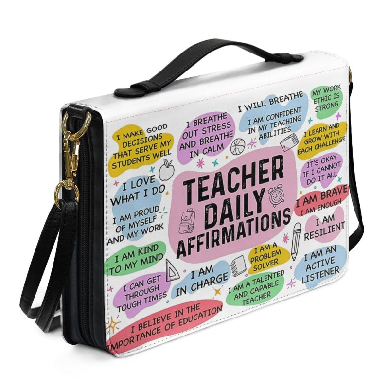 Personalized Teacher Affirmations Bible Cover