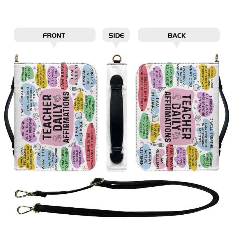 Personalized Teacher Affirmations Bible Cover