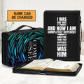 Personalized 'Now I Am Different' Bible Cover