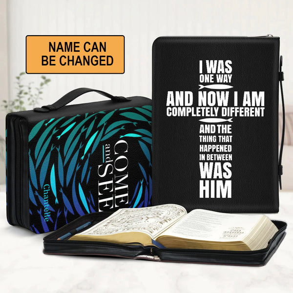 Personalized 'Now I Am Different' Bible Cover