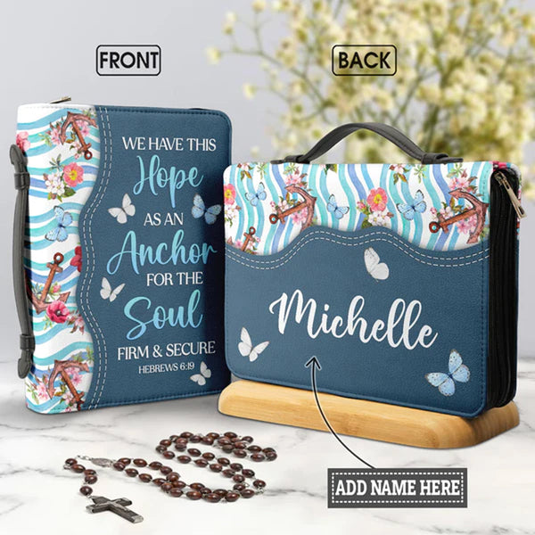 Hebrews 6:19 Anchor Personalized Bible Cover