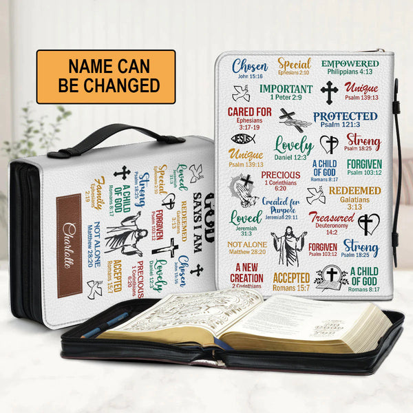 What God Says About You Personalized Bible Cover
