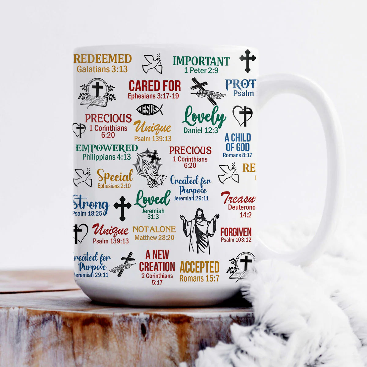 Personalized What God Says About You Leather Tote
