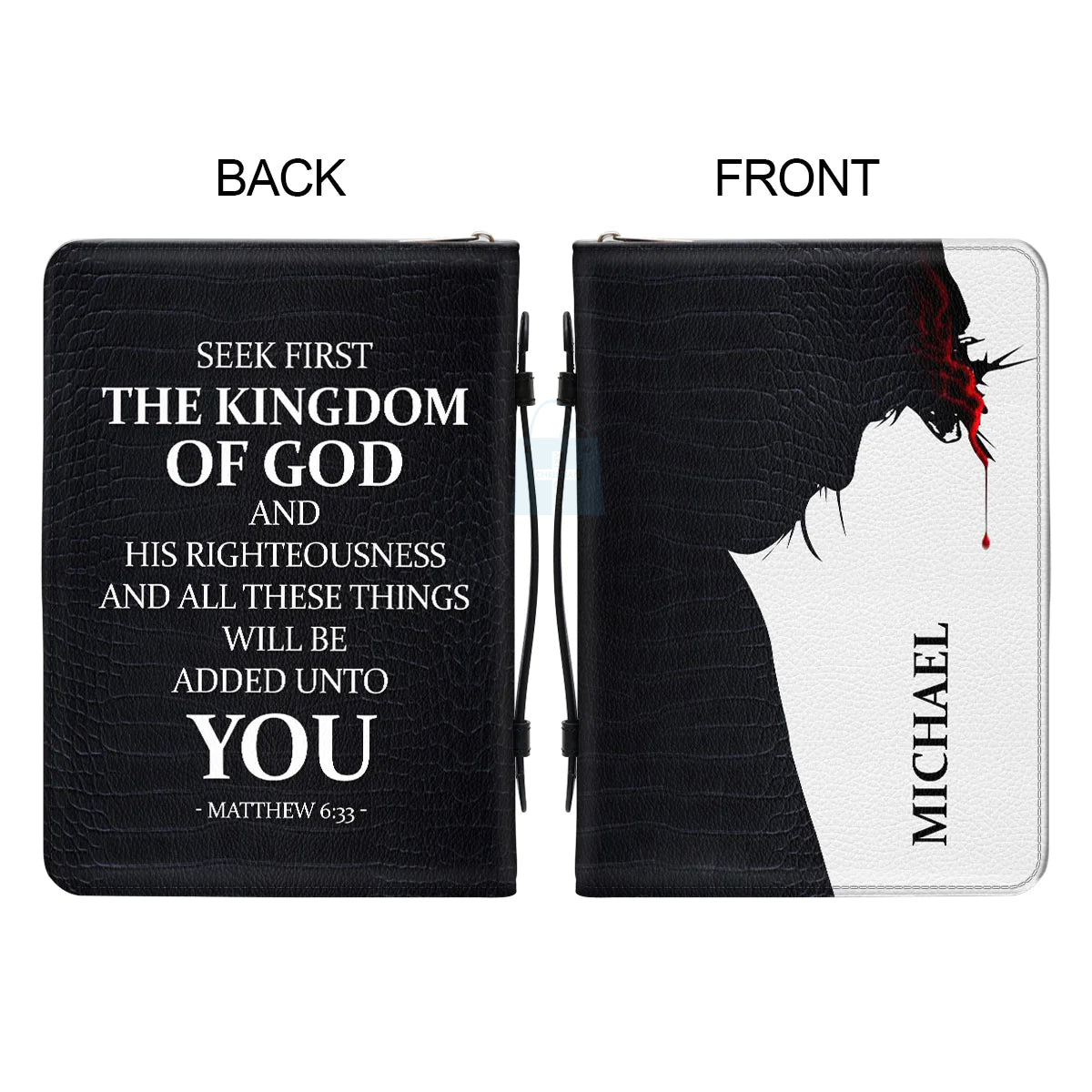 Personalized Matthew 6:33 Bible Cover