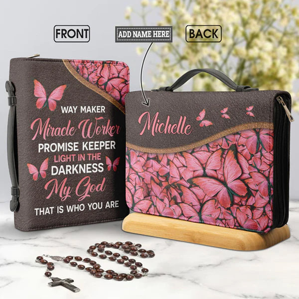 Floral Faith Way Maker Bible Cover Case