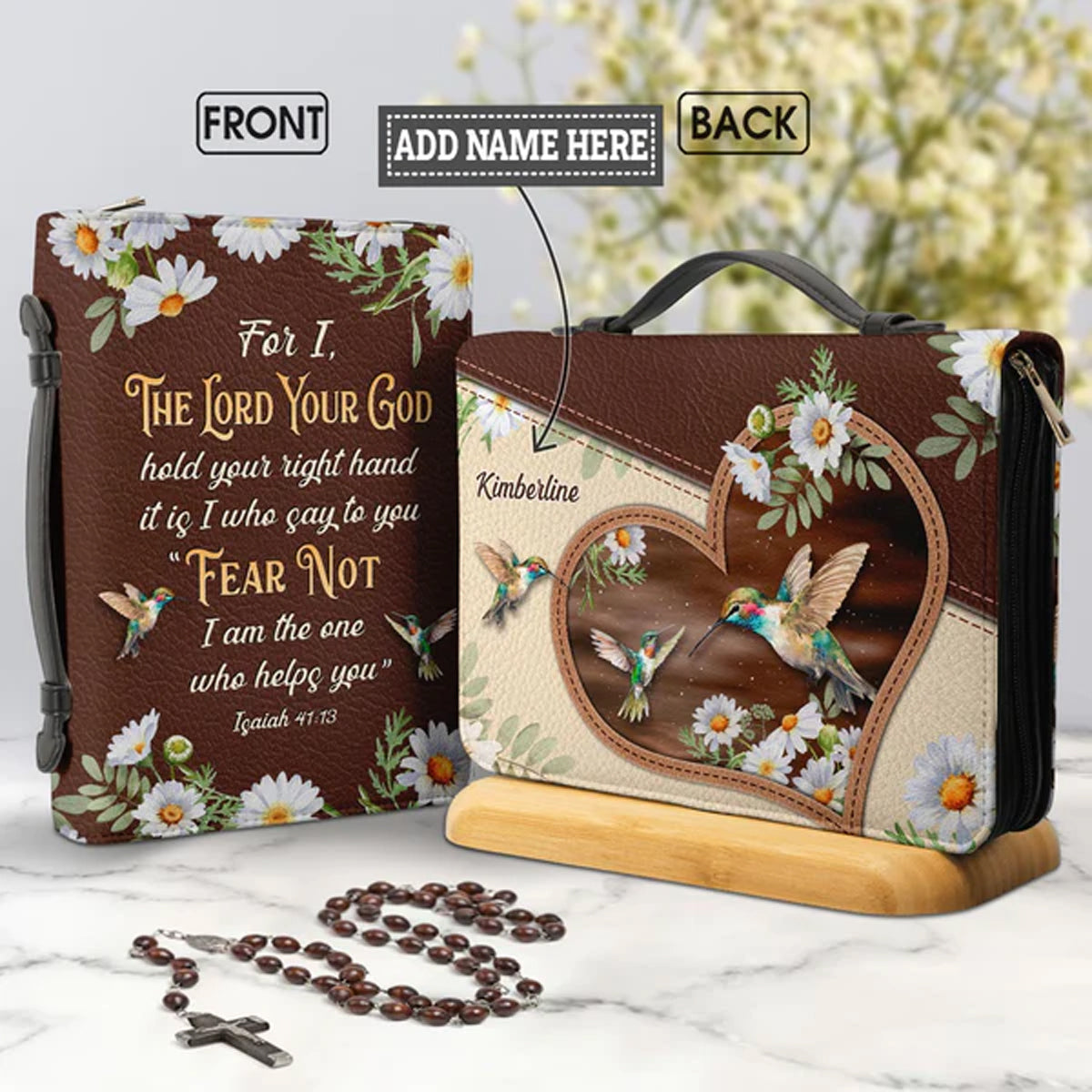 Personalized Isaiah 41:13 Bible Cover
