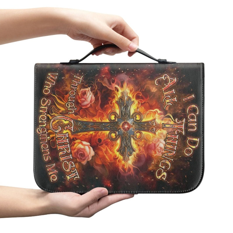 Personalized I Can Do All Things Bible Cover