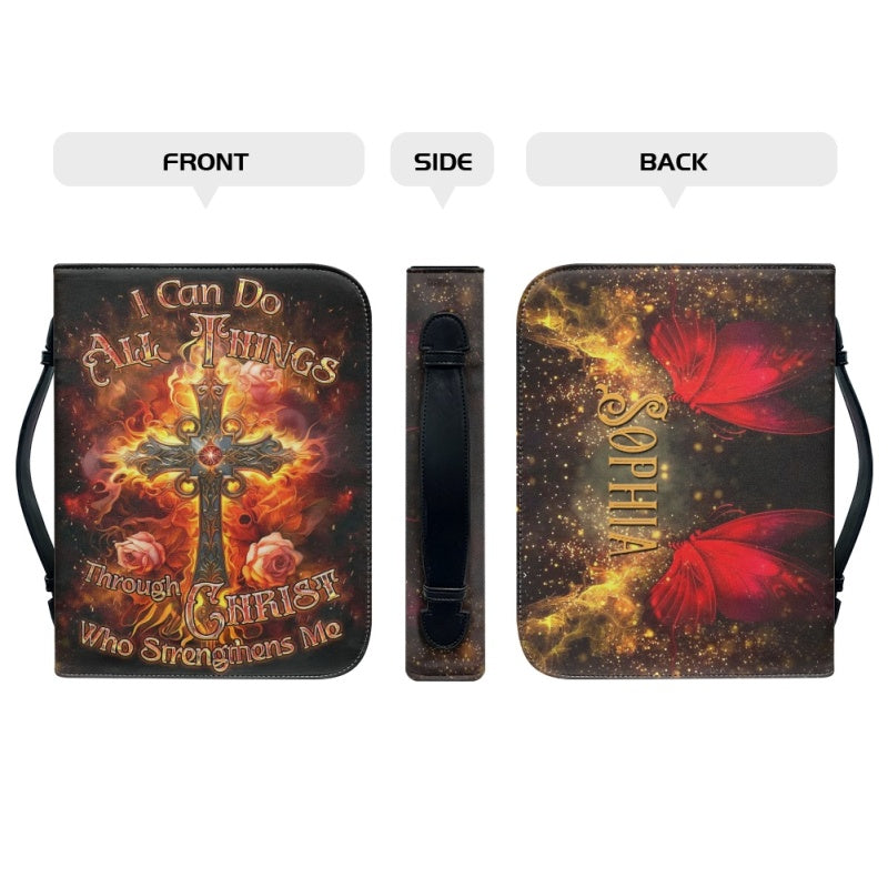 Personalized I Can Do All Things Bible Cover