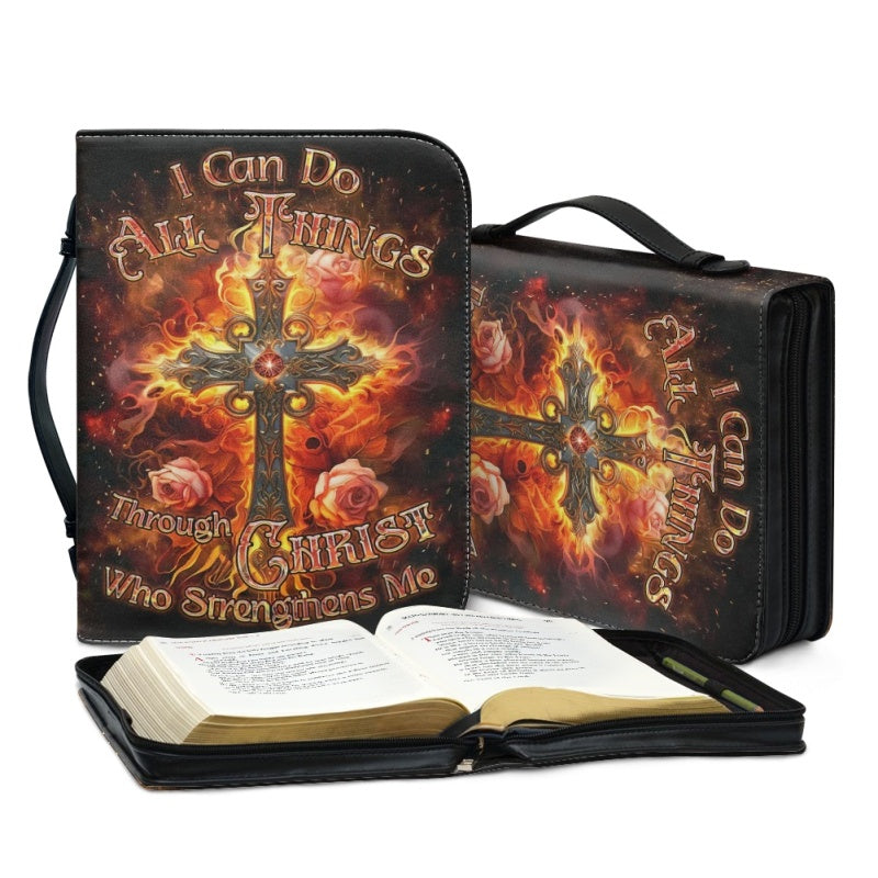 Personalized I Can Do All Things Bible Cover