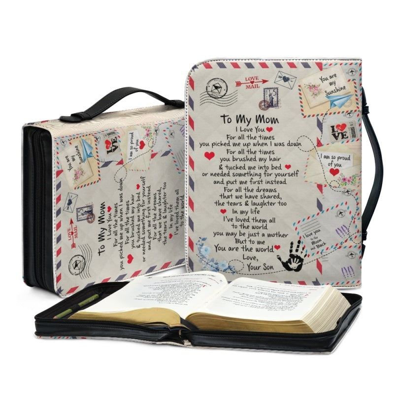 Personalized To My Mom I Love You Bible Cover
