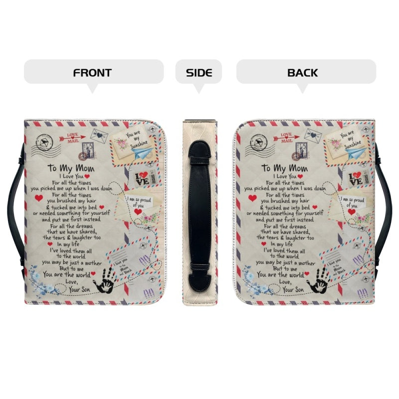Personalized To My Mom I Love You Bible Cover
