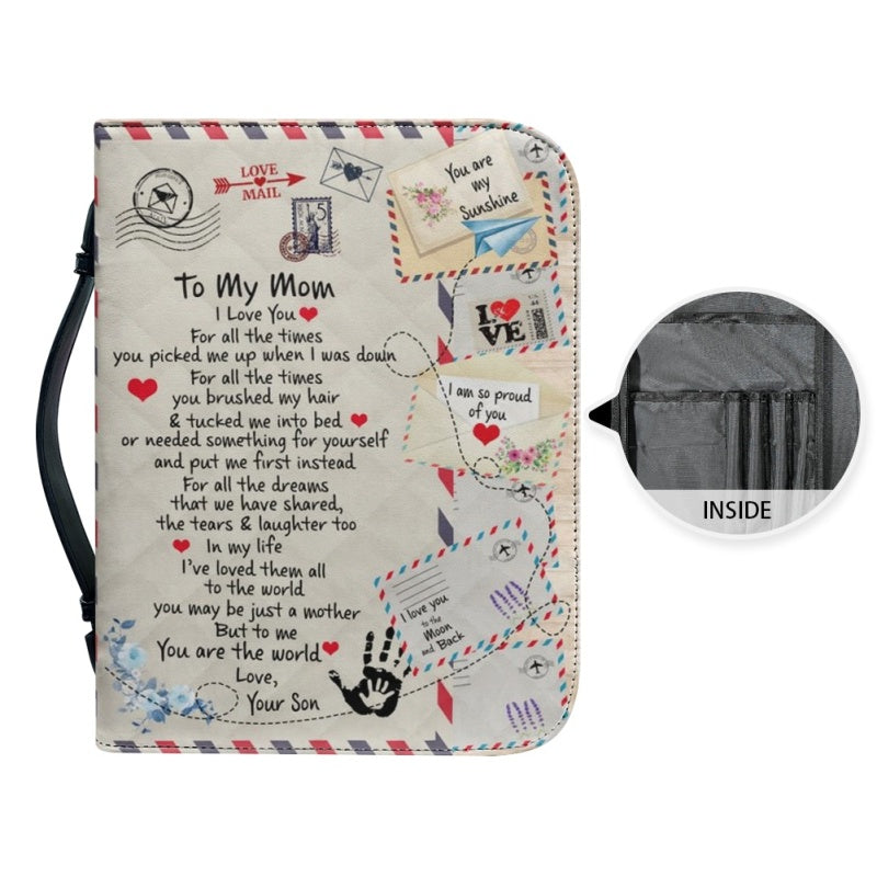 Personalized To My Mom I Love You Bible Cover