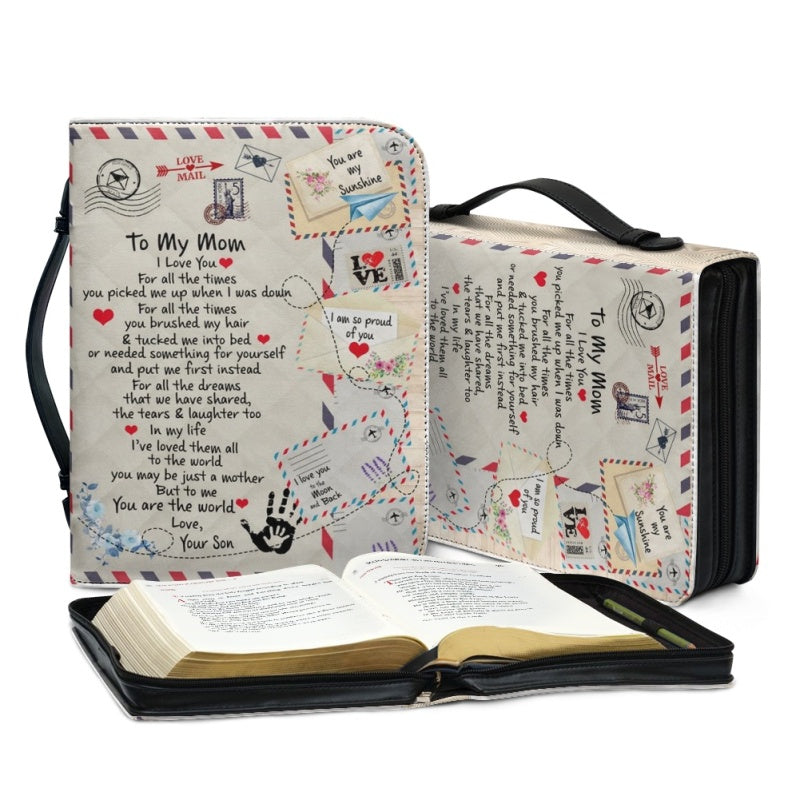 Personalized To My Mom I Love You Bible Cover