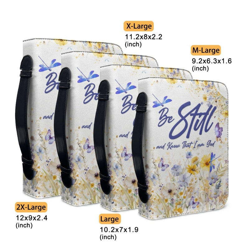 Personalized Be Still Floral Bible Cover