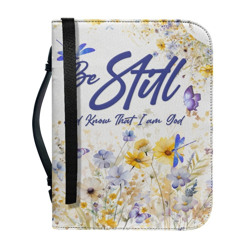 Personalized Be Still Floral Bible Cover