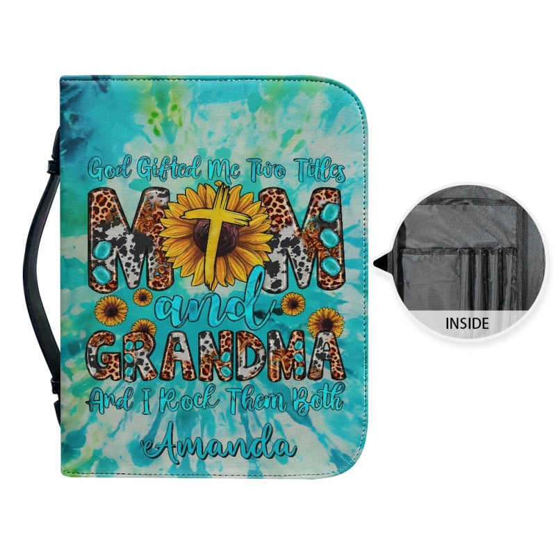 Mom & Grandma Rock Them Both Personalized Bible Cover