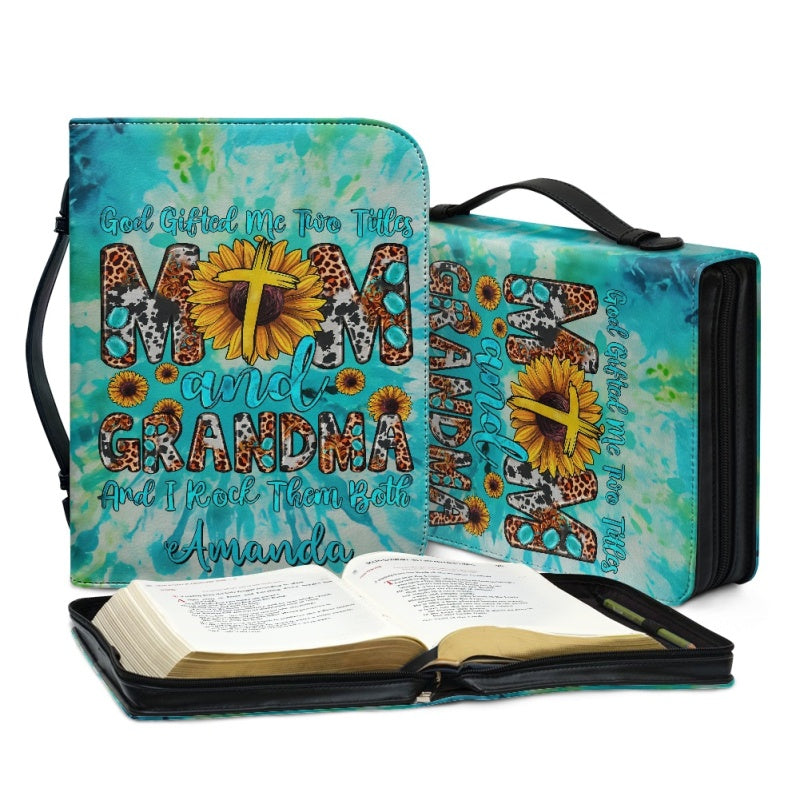 Mom & Grandma Rock Them Both Personalized Bible Cover