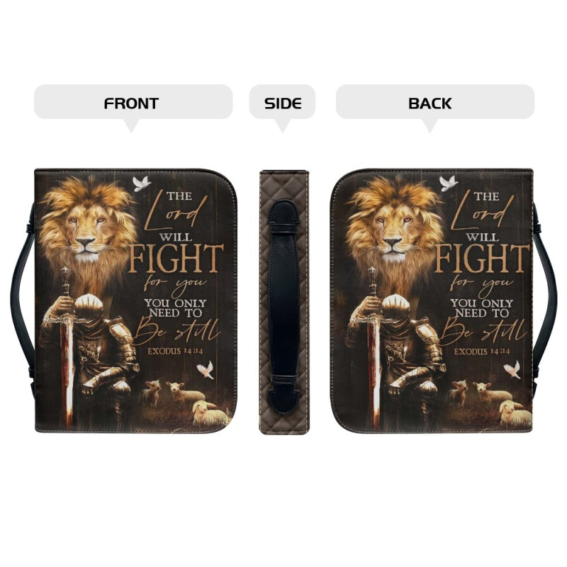 Personalized Lion & Knight Bible Cover