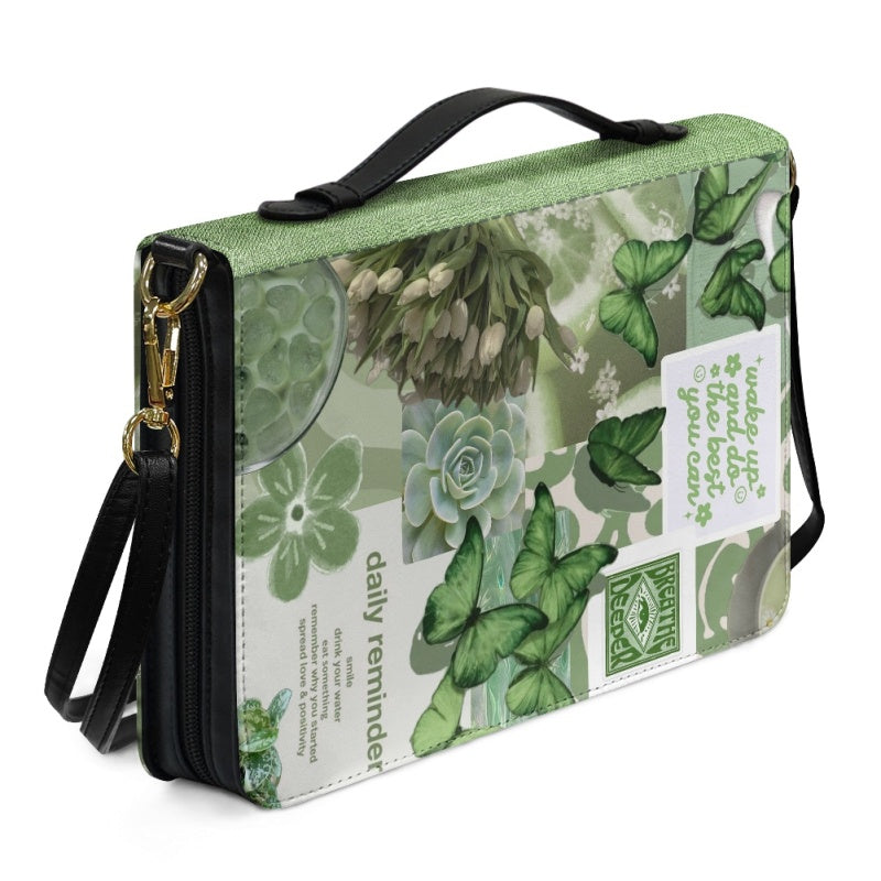 Personalized Green Butterfly Bible Cover