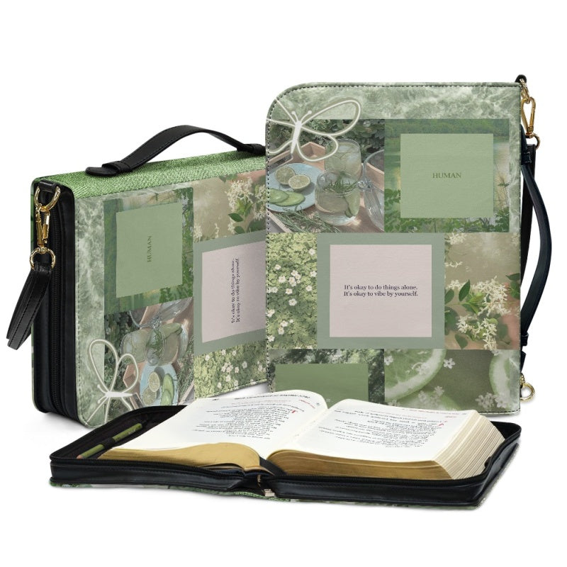 Personalized Green Butterfly Bible Cover
