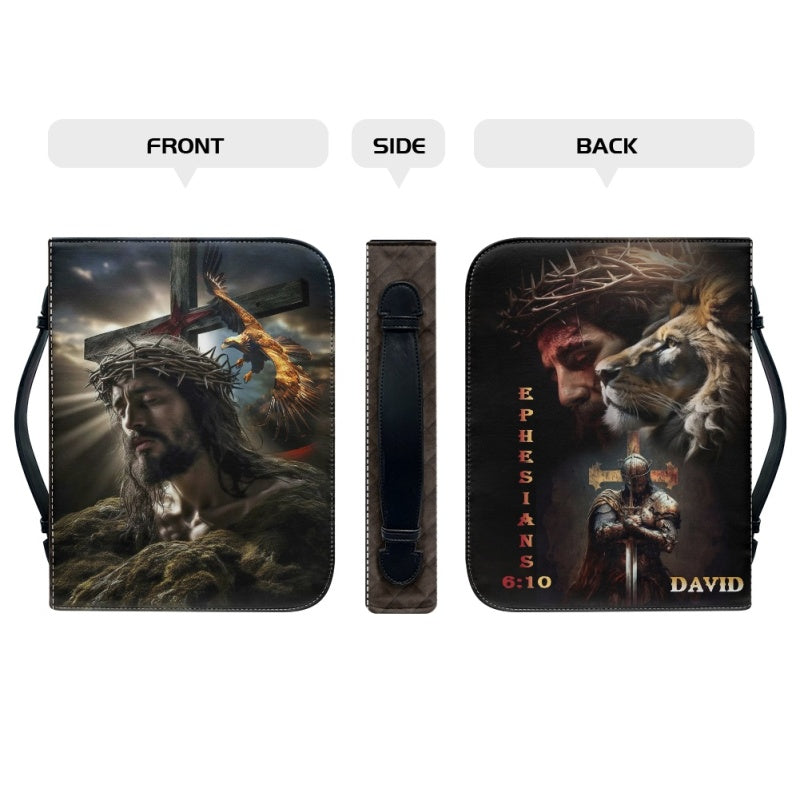 Personalized Warrior of God Lion Bible Cover