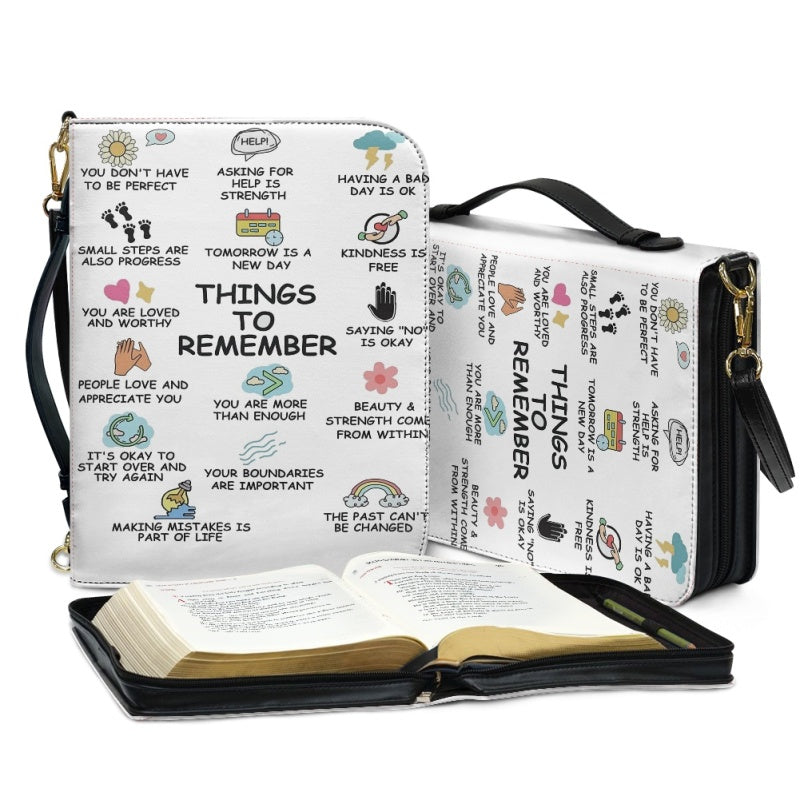 Things To Remember Personalized Bible Cover