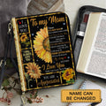 Sunflower Mother-in-Law Personalized Bible Cover