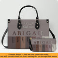 Personalized Bible Verse Leather Handbag Set