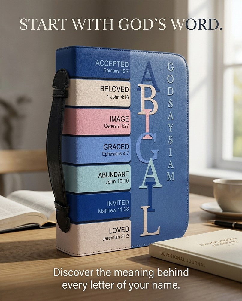 Personalized Name Meaning Bible Cover