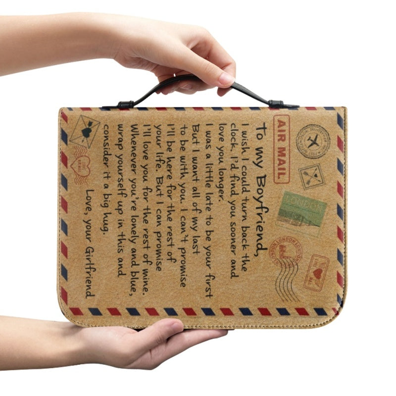 Personalized Bible Cover Gift for Boyfriend