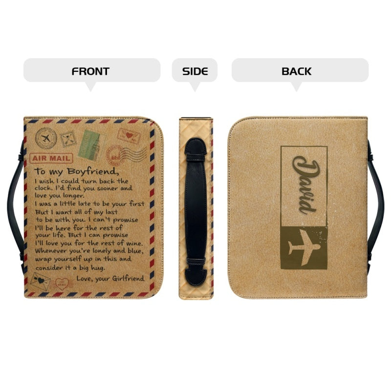 Personalized Bible Cover Gift for Boyfriend