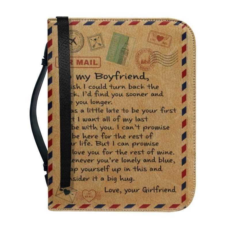 Personalized Bible Cover Gift for Boyfriend