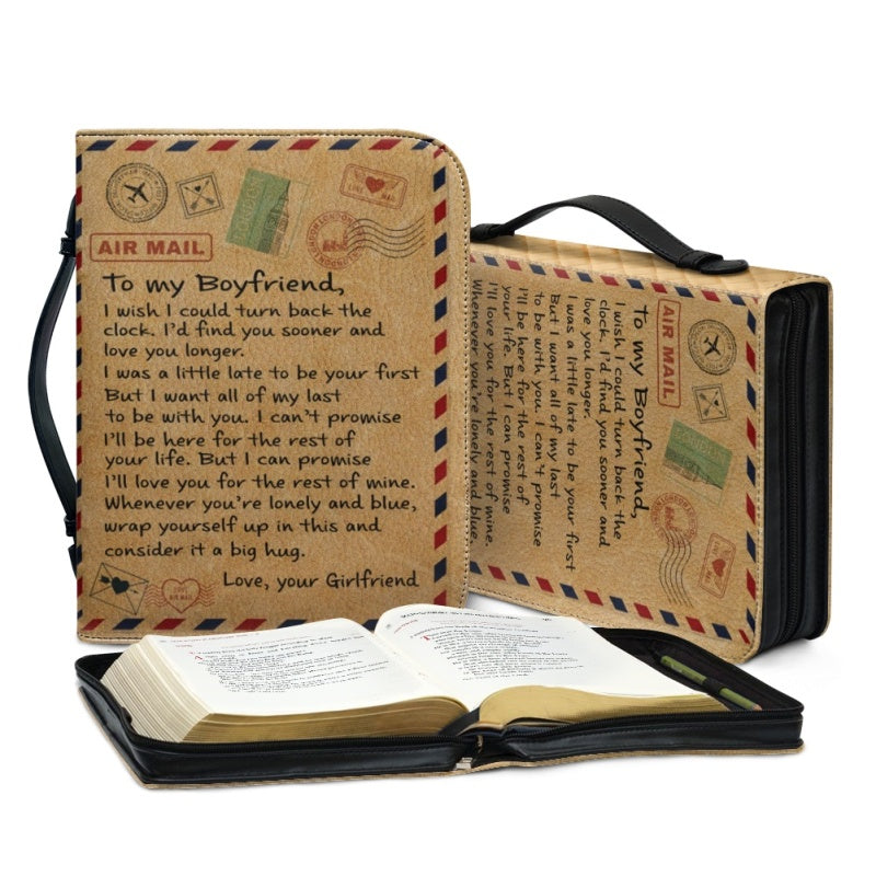 Personalized Bible Cover Gift for Boyfriend