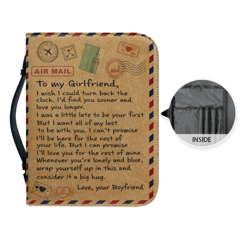 To My Girlfriend Personalized Bible Cover