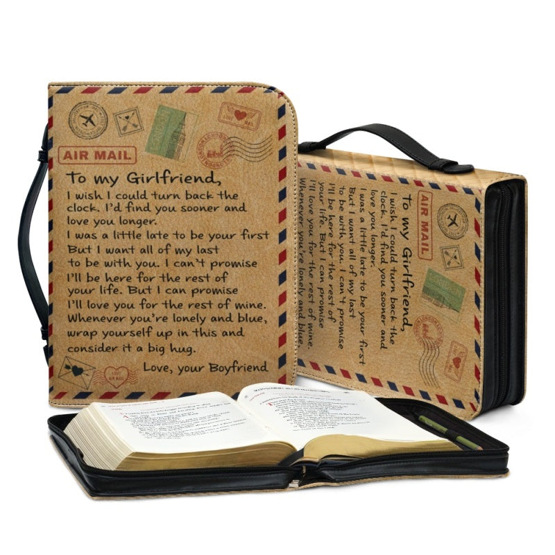 To My Girlfriend Personalized Bible Cover
