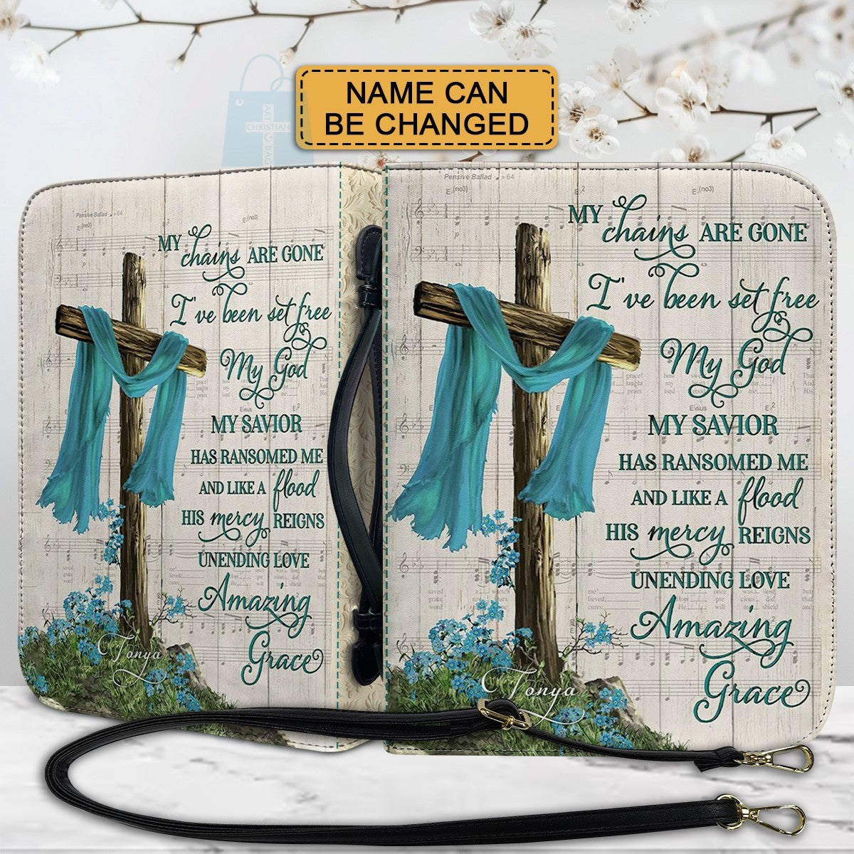 Personalized Amazing Grace Bible Cover