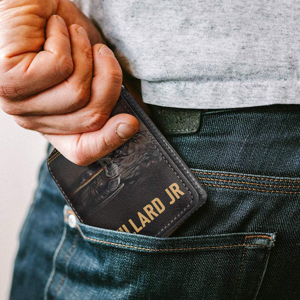 Personalized Son of God Men's Leather Wallet